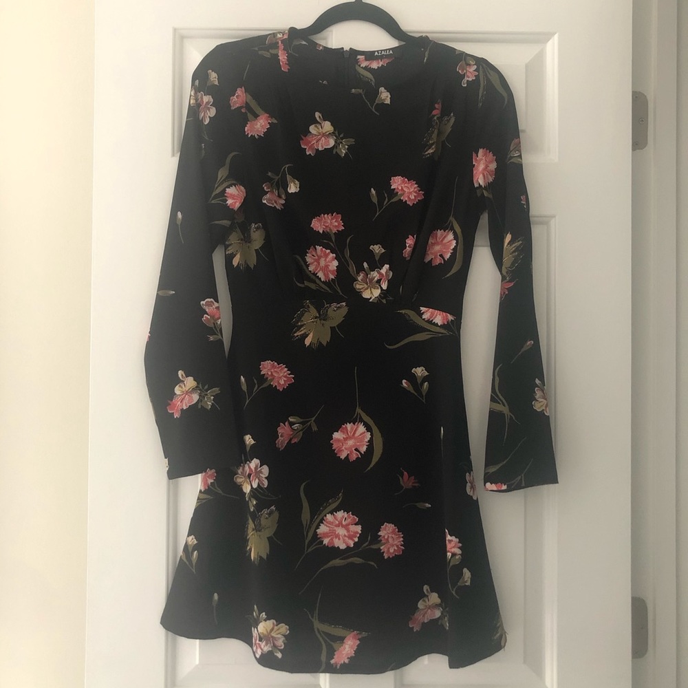 Black floral Azalea dress